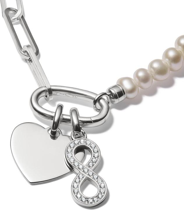 Immagine prodotto Thomas Sabo Charm-Anhänger Infinity Zeichen mit Steinen Connect Silber (Argento 925)