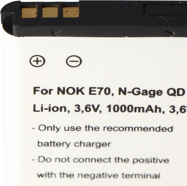 Immagine prodotto AccuCell Akku Nokia E70, N-Gage QD, Nokia BL-6C