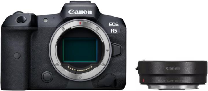 Produktbild Canon EOS R5 Body + EF Adapter (45 Mpx, Vollformat)