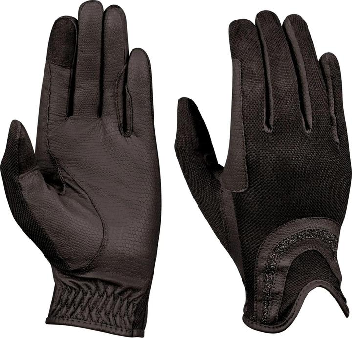 Actual product image Dublin Slip-on riding gloves with sequined mesh back (8)
