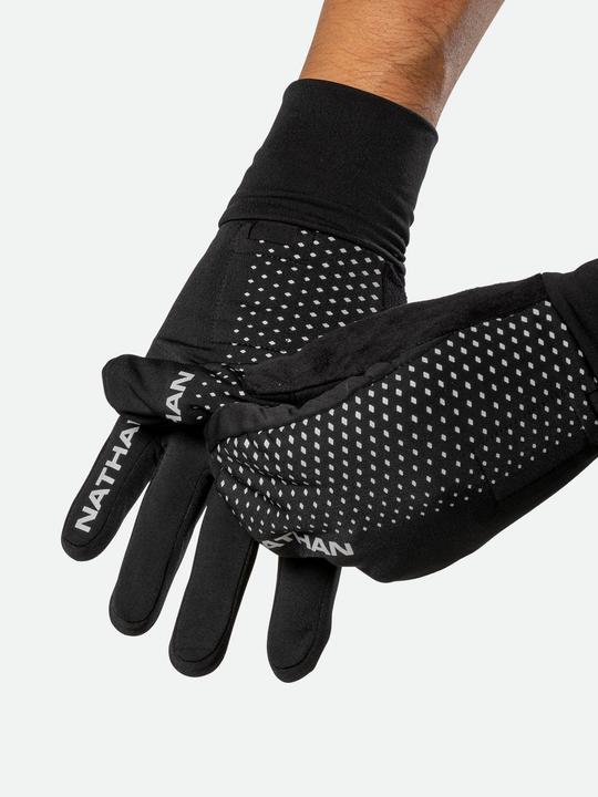 Actual product image Nathan Hyper Night Reflective Convertible Mitt Glove running gloves (S)