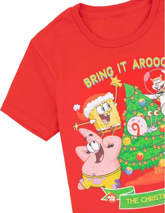 Immagine prodotto Spongebob Squarepants Maglietta Albero di Natale Bambini (128)