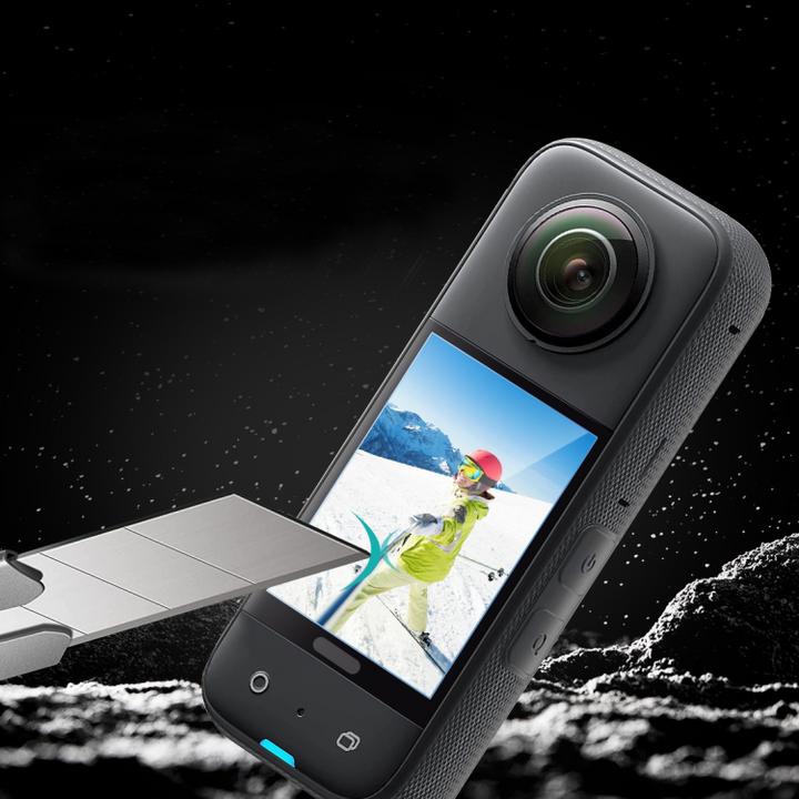 Actual product image Puluz Set of 2 Display Protection Bulletproof Glass Insta360 One X3 (One X3)