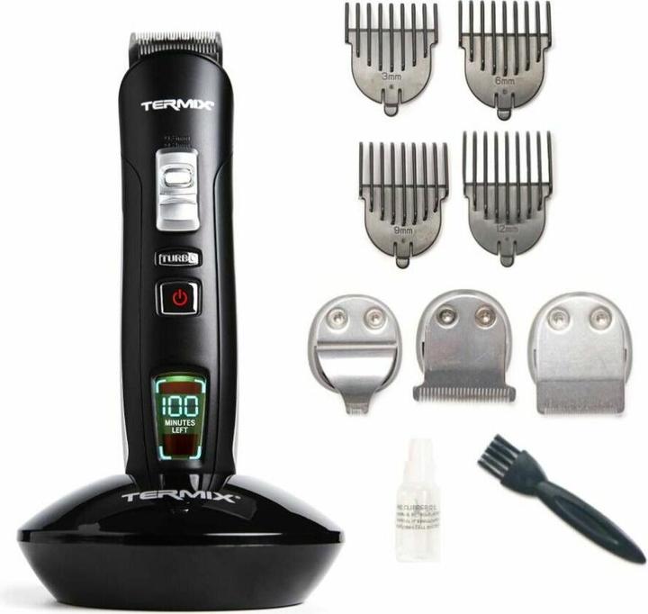 Termix Power Cut Cordless Hair Clipper Professional Hair Cutter with Three Sets of Adjustable Blades 100 mi