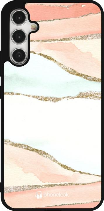 Actual product image PhoneLook Coque Silicone rigide noir Shimmering Orange (Samsung Galaxy A34 5G)
