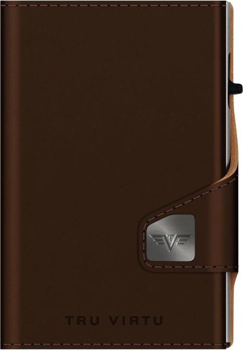 Immagine prodotto Tru Virtu Portafoglio Click & Slide Vegan Organic Apple Marrone/Argento