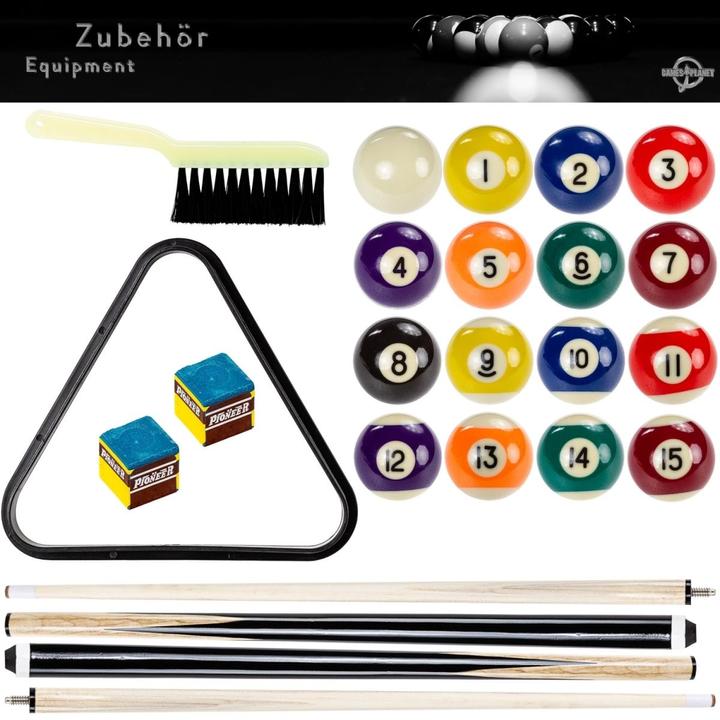 Produktbild Games Planet 7 ft Billardtisch Premium, Farbe schwarz/grün