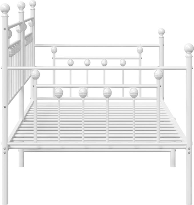 Immagine prodotto VidaXL Letto da giorno bianco 90x200 cm in acciaio (90 x 200 cm)