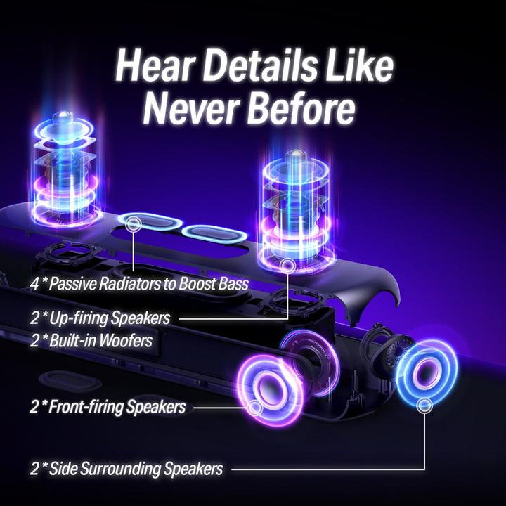 Immagine prodotto OXS Sistema audio Thunder Pro Gaming Soundbar 5.1.2 Dolby Atmos (180 W, 5.1.2 Canale)