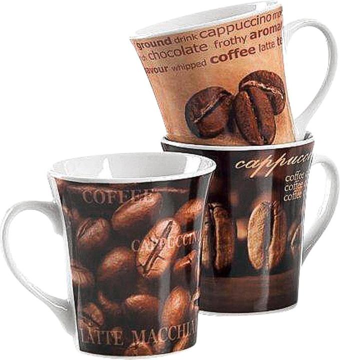 Productafbeelding Flirt by R&B Koffiemok Rustica 3 geassorteerde kleuren 312 ml 10,2cm 9,3cm (312 ml, 6 x)
