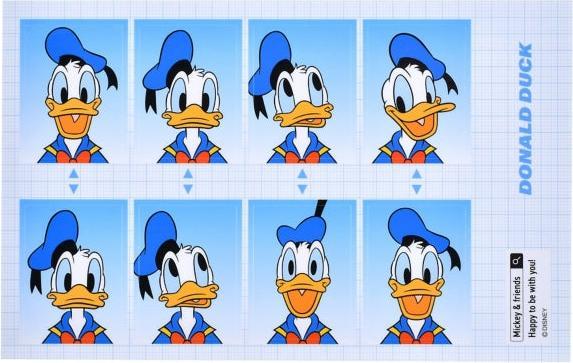 Produktbild Disney Donald Siegel-Aufkleber im Passbildstil