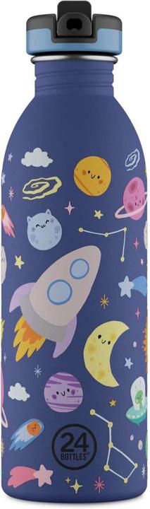 24 Bottles Trinkflasche Space Friends, 500 ml, Dunkelblau (0.50 l)