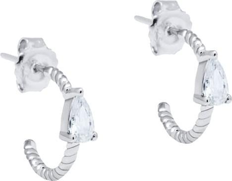 Candy Creolen Brida, 925 Sterling Silber (925 Sterling Silber, 925er Sterlingsilber)