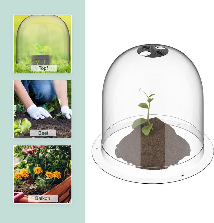 Produktbild Relaxdays Anzuchthaube Glocke 10er Set
