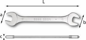 Produktbild Usag 252 N Chrom-Vanadium-Stahl 23,21 mm 2 Stück Grau
