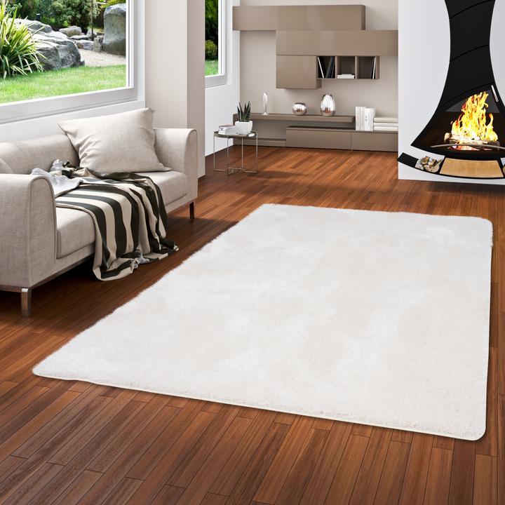Produktbild Snapstyle Hochflor Shaggy Teppich Luxus Feeling Mix (160 x 160 cm)