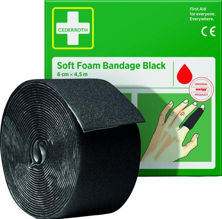 Produktbild Cederroth Soft Foam Bandage schwarz (1 x)