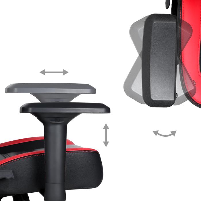 Immagine prodotto Marvo Sedia da gioco CH-118, nero-rosso