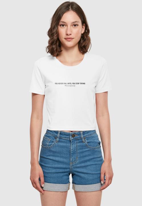 Image du produit Merchcode Ladies Never Give Up Cropped Tee - 191025 (L)