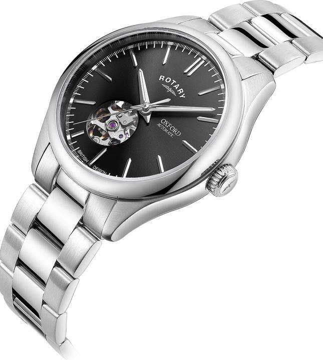 Produktbild Rotary GB05095/04 Oxford Automatik Herrenuhr 40mm 5ATM (Analoguhr, 40 mm)