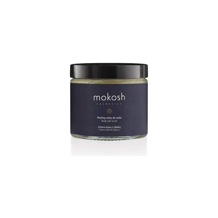 Actual product image Mokosh Peeling Solny Do Ciała Zielona Kawa Z Tabaką 300g