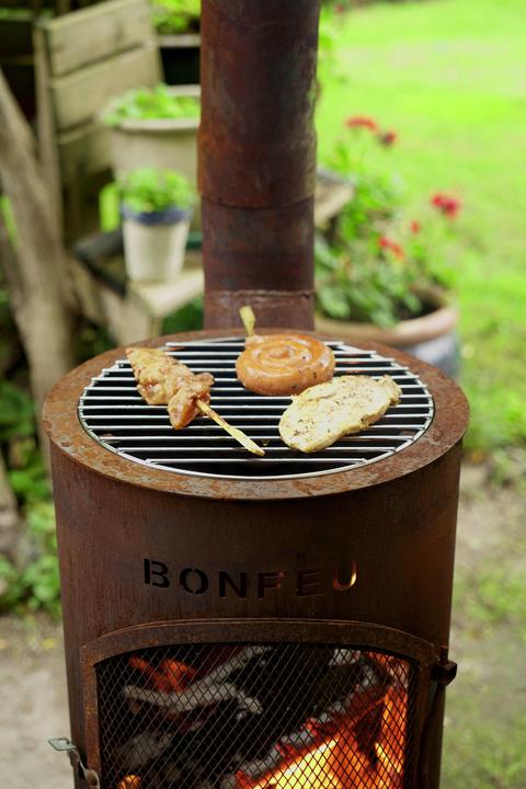 Actual product image Bonfeu BonGiano LP garden fireplace grate