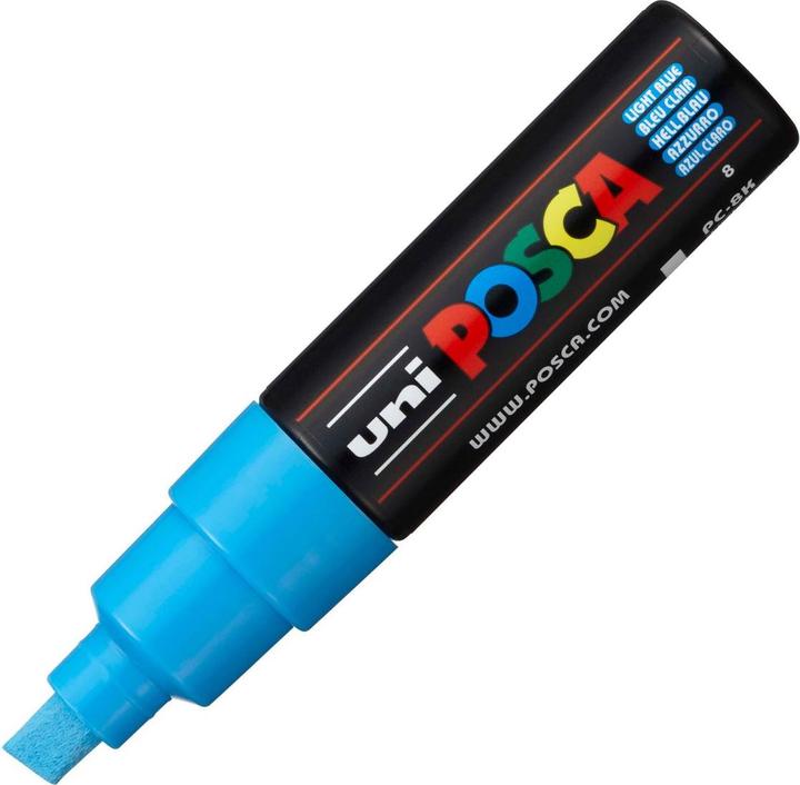 Produktbild Posca Marker PC-8K Keilspitze (Blau, 8 mm, 1 x)