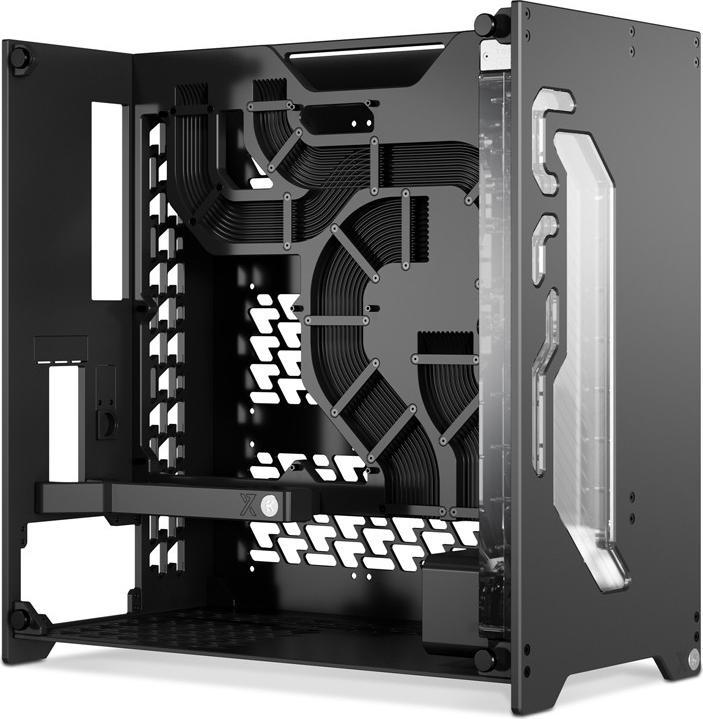 Actual product image EKWB EK-Quantum Torsion A60 - Black Limited Edition (black, tempered glass) (ATX)