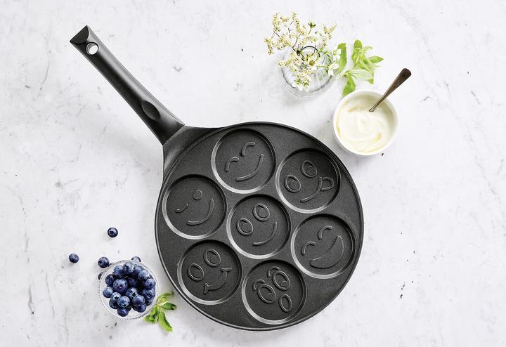 Produktbild Kitchen Fun Blini-Pfanne 'Smiley' (26 cm, Wok Pfanne)