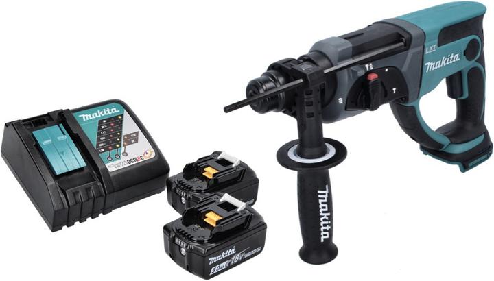 Produktbild Makita DHR 202 RT Akku Kombihammer 18 V 2,0 J SDS Plus + 2x Akku 5,0 Ah + Ladegerät (Akkubetrieb)