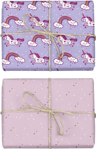 Produktbild Dabelino Geschenkpapier-Set für Kinder, Einhorn (Geschenkpapier, 4 x)