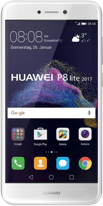 Huawei P8 Lite 2017 (16 GB, White, 5.20", Hybrid Dual SIM, 12 Mpx, 4G)