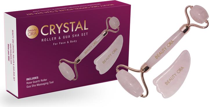 Produktbild ORA Crystal Roller & Gua Sha Set for Face & Body