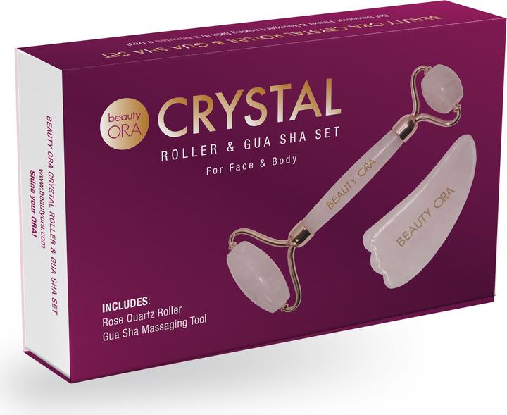 Produktbild ORA Crystal Roller & Gua Sha Set for Face & Body