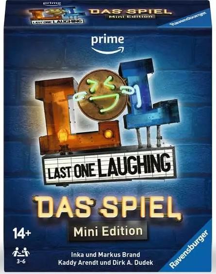 Immagine prodotto Ravensburger 24592 - Il gioco dell'ultimo a ridere: edizione mini - Il gioco per feste del famoso (Tedesco)