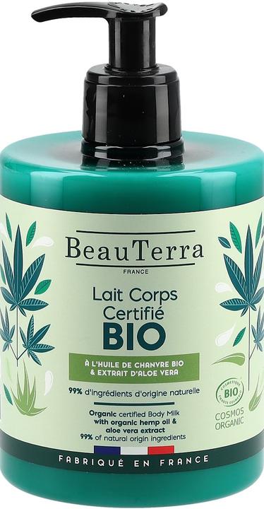 Image du produit BeauTerra Lait corporel Chanvre & Aloe Vera Bio Fl 500 ml (Lait pour le corps, 500 ml)