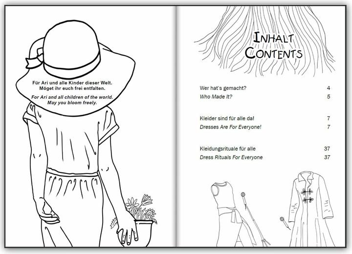 Actual product image Kleider sind für alle da! Das Kinderbuch für eine kunterbunte Kleidungswahl, egal wer du bist. (English, German, Sarah Herbig-Buttula, Anika Slawinski, 2023)