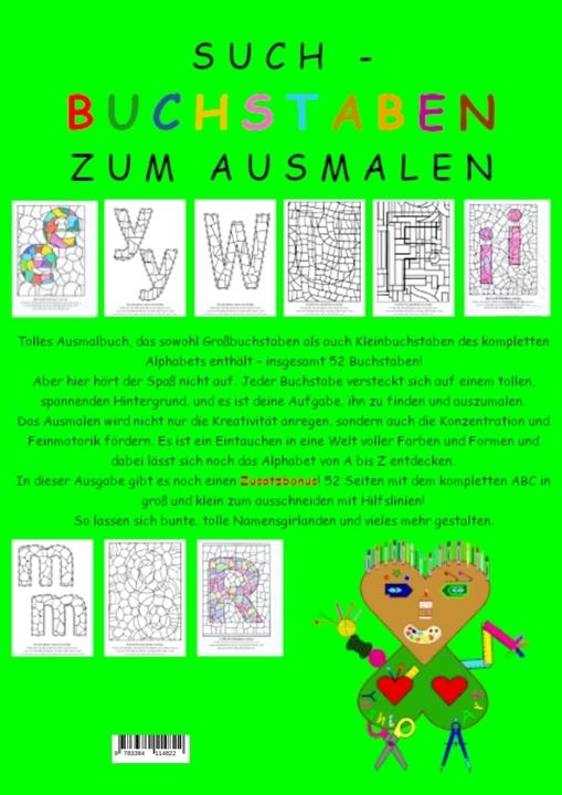 Produktbild Such-Buchstaben zum Ausmalen