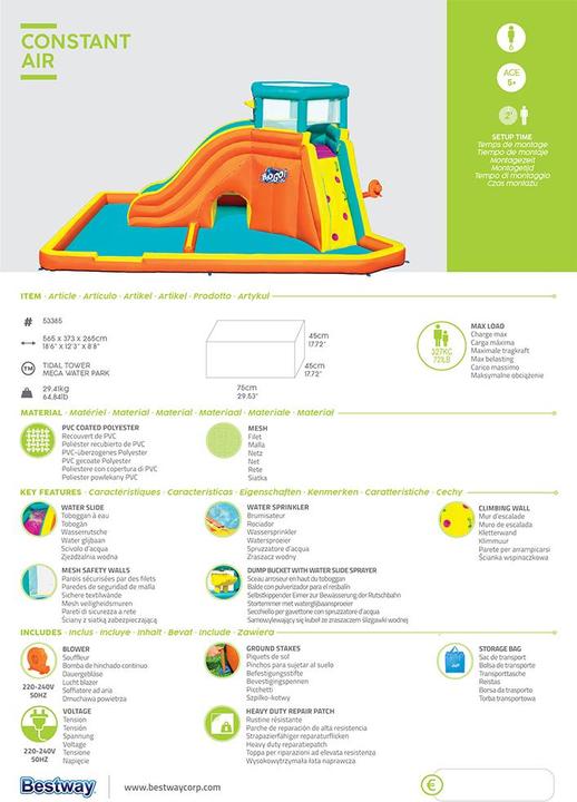 Image du produit Bestway Parc aquatique Tidal Tower Mega