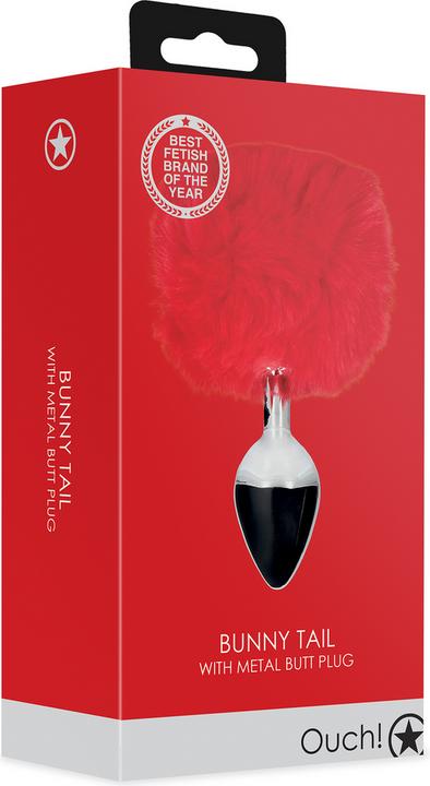 Productafbeelding Ouch! Konijnenstaart met metalen buttplug