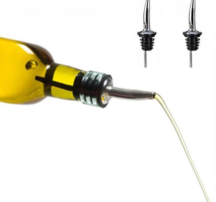 Immagine prodotto Hermex 2 pezzi Beccuccio dosatore Beccuccio dosatore Alcool Olio d'oliva Salse (Beccuccio dosatore + versatore)