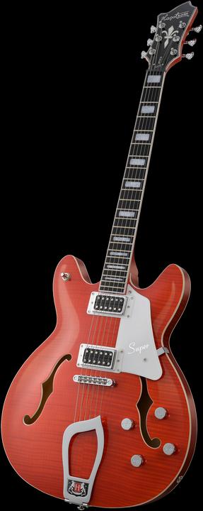 Produktbild Hagstrom E-Gitarre, Super Viking, Mandarin Flame (Halbakustik Gitarre)
