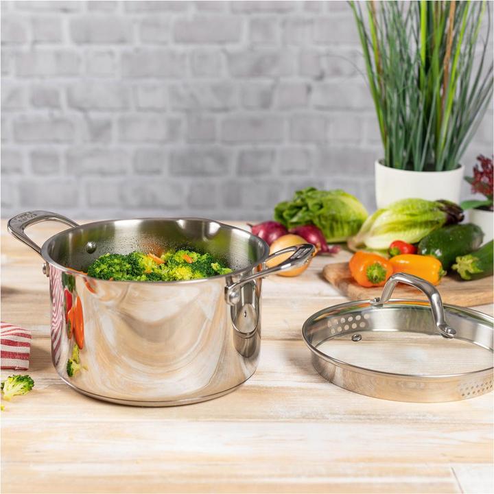 Produktbild Kuhn Rikon ALLROUND PLUS Kochtopf (20 cm, Kochtopf, Edelstahl)