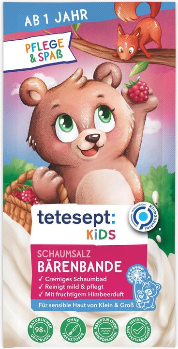 Tetesept Kids Schaumsalz Bärenbande 25g (Badesalz)