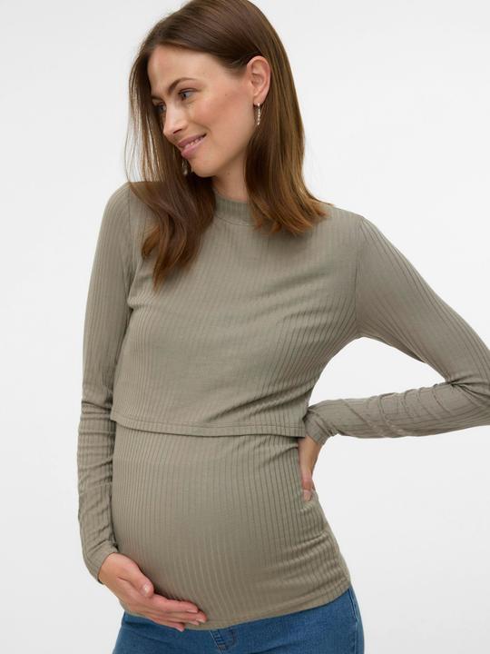 Produktbild Mamalicious Normal geschnitten Rundhals Top Bluse (M)