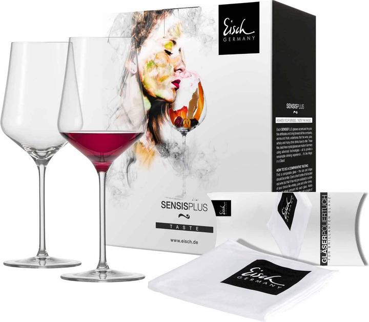 Produktbild Eisch Sky SensisPlus Rotweingläser inkl. Poliertuch (49 cl, 2 Gläser, Rotweingläser)