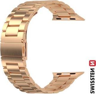 Produktbild Swissten Metal band for apple watch 42-44 mm rose gold (44 mm, 42 mm, Metall)