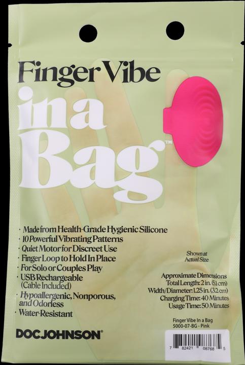 Actual product image Doc Johnson Finger Vibe
