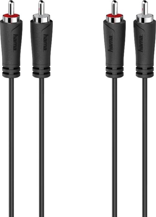 Produktbild Hama Audio-Kabel, 2 Cinch-Stecker - 2 Cinch-Stecker, 5,0 m (5 m, Cinch)