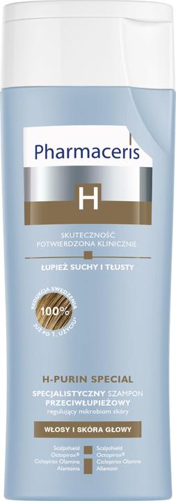 Actual product image Pharmaceris H Purin Special, special anti-dand shampoo for dry and greasy skin, 250 ml (250 ml, Liquid shampoo)